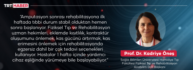 Depremde yaralananların fiziksel tıp ve rehabilitasyon süreci